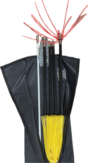 7615 Zip Up end Rod Caddy 5' Rod Carry Bag, ballistic nylon, carry strap, hang loop